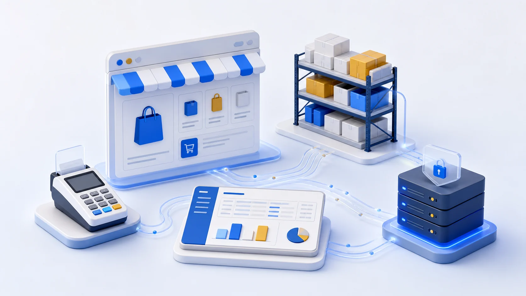 ارتباط یکپارچه فروشگاه، صندوق، انبار، حسابداری و سرور در SDCommerce